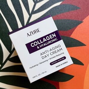 Collagen & Hyaluronic Anti-Aging Day Cream - White and Purple